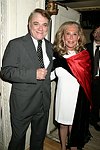 NEW YORK - JUNE 15: Rex Reed and Elaine Sargent at the 80th.birthday celebration of famed restaruanteur GEORGE LANG at Cafe des Artistes<br>in Manhattan on June 15, 2004.<br>photo by Rob Rich copyright 2004 516-676-3939