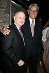 NEW YORK - JUNE 15: Gerald Schoenfeld  and Noel Levine at the 80th.birthday celebration of famed restaruanteur GEORGE LANG at Cafe des Artistes<br>in Manhattan on June 15, 2004.<br>photo by Rob Rich copyright 2004 516-676-3939