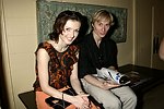 NEW YORK - JUNE 15: Irina Dvorovenko & Maxim Belotserkovsky at the 80th.birthday celebration of famed restaruanteur GEORGE LANG at Cafe des Artistes<br>in Manhattan on June 15, 2004.<br>photo by Rob Rich copyright 2004 516-676-3939