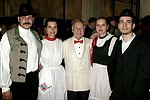 NEW YORK - JUNE 15: George Lang with the Hungarian Dancers at the 80th.birthday celebration of famed restaruanteur GEORGE LANG at Cafe des Artistes<br>in Manhattan on June 15, 2004.<br>photo by Rob Rich copyright 2004 516-676-3939
