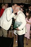 NEW YORK - JUNE 15: Milton Glazer  and George Lang at the 80th.birthday celebration of famed restaruanteur GEORGE LANG at Cafe des Artistes in Manhattan on June 15, 2004.<br>photo by Rob Rich copyright 2004 516-676-3939