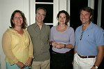 Janet Brinton, Jim Merrell, Susie Merrell, David Brinton<br>at the Morris Center Dance Institute Dinner Dance in Bridgehampton on 8-27-05. photo by Rob Rich copyright 2005 516-676-3939 robwayne1@aol.com