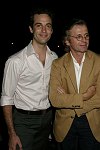 Benjamin Millepied, Mikhail Baryshnikov <br>at the Morris Center Dance Institute Dinner Dance in Bridgehampton on 8-27-05. photo by Rob Rich copyright 2005 516-676-3939 robwayne1@aol.com