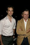 Benjamin Millepied, Mikhail Baryshnikov <br>at the Morris Center Dance Institute Dinner Dance in Bridgehampton on 8-27-05. photo by Rob Rich copyright 2005 516-676-3939 robwayne1@aol.com