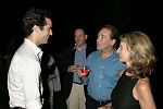 Benjamin Millepied, guests<br>at the Morris Center Dance Institute Dinner Dance in Bridgehampton on 8-27-05. photo by Rob Rich copyright 2005 516-676-3939 robwayne1@aol.com