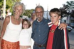 Brenda Siemer, Molly Scheider, Roy Scheider, and Christain Scheider at the 'Finding Neverland' movie screening at the UA cinema in Southampton, N.Y. on 8-29-04.photo by Rob Rich copyright 2004<br>516-676-3939<br>robwayne1@aol.com