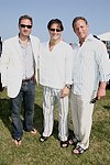Dave Levinbook, Jason Strauss, and Ari Wexler  at the Mercedes Benz Polo Challenge on July 17, 2004 in Bridgehampton, N.Y.  photo by Rob Rich copyright 2004<br>516-676-3939 robwayne1@aol.com