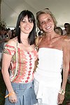 Elyse Slaine and Dr. Linda Tortoriello at the Mercedes Benz Polo Challenge on July 17, 2004 in Bridgehampton, N.Y.  photo by Rob Rich copyright 2004<br>516-676-3939 robwayne1@aol.com
