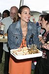 Elaina Scotto  at the Mercedes Benz Polo Challenge on 7-24-04 in Bridgehamton, N.Y.  photo by Rob Rich copyright 2004<br>516-676-3939  robwayne1@aol.com