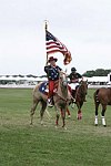 Erin O'Brien proudly displays the flag  at the Mercedes Benz Polo Challenge on 7-24-04 in Bridgehamton, N.Y.  photo by Rob Rich copyright 2004<br>516-676-3939  robwayne1@aol.com