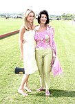 Amanda Hearst and Pamela Fiore  at the Mercedes Benz Polo Challenge on Bridgehamtpon, N.Y. on 8-7-04.<br>photo by Rob Rich copyright 2004<br>516-676-3939<br>robwayne1@aol.com