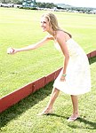Amanda Hearst  at the Mercedes Benz Polo Challenge on Bridgehamtpon, N.Y. on 8-7-04.<br>photo by Rob Rich copyright 2004<br>516-676-3939<br>robwayne1@aol.com