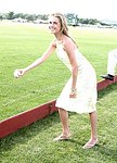 Amanda Hearst  at the Mercedes Benz Polo Challenge on Bridgehamtpon, N.Y. on 8-7-04.<br>photo by Rob Rich copyright 2004<br>516-676-3939<br>robwayne1@aol.com