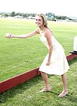 Amanda Hearst  at the Mercedes Benz Polo Challenge on Bridgehamtpon, N.Y. on 8-7-04.<br>photo by Rob Rich copyright 2004<br>516-676-3939<br>robwayne1@aol.com
