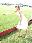 Amanda Hearst  at the Mercedes Benz Polo Challenge on Bridgehamtpon, N.Y. on 8-7-04.<br>photo by Rob Rich copyright 2004<br>516-676-3939<br>robwayne1@aol.com
