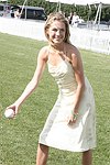 Amanda Hearst  at the Mercedes Benz Polo Challenge on Bridgehamtpon, N.Y. on 8-7-04.<br>photo by Rob Rich copyright 2004<br>516-676-3939<br>robwayne1@aol.com
