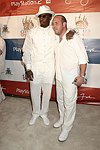 Sean Coombs and Noah Teppenberg at the Sean P. Diddy Coombs  annual White Party on July 4, 2004at the Sony Playstation 2 Estate in Bridgehampton, N.Y.  (Photo by Rob Rich/Everett Collection)