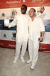 Sean Coombs and Noah Teppenberg at the Sean P. Diddy Coombs  annual White Party on July 4, 2004at the Sony Playstation 2 Estate in Bridgehampton, N.Y.  (Photo by Rob Rich/Everett Collection)