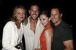 Nina T., Jason Beckman, Ari Horowitz,and Stacey Bendett<br> at the after party for the movie premiere of 'RIDING GIANTS' at the Southampton home of Andrew Rosen on 7-2-04<br>photo by Rob Rich copyright 2004  516-676-3939