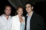 Chris Barish, Michelle Manning, and Nick Raynes  at the after party for the movie premiere of 'RIDING GIANTS' at the Southampton home of Andrew Rosen on 7-2-04<br>photo by Rob Rich copyright 2004  516-676-3939