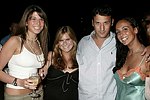 Jamie Neuthaler, Robyn Feldstein, Spencer Gellman, and Nicole Shabtai at the after party for the movie premiere of 'RIDING GIANTS' at the Southampton home of Andrew Rosen on 7-2-04<br>photo by Rob Rich copyright 2004  516-676-3939