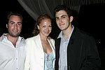 Chris Barish, Michelle Manning, and Nick Raynes  at the after party for the movie premiere of 'RIDING GIANTS' at the Southampton home of Andrew Rosen on 7-2-04<br>photo by Rob Rich copyright 2004  516-676-3939