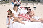 LuLu Lourdes and Pepe Fanjul  at the 'Riding Giants' beach party at the Watermill ocean front residence of Alex von Furstenberg on 7-3-04<br>photos by Rob Rich copyright 2004  516-676-3939