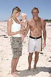 Gabrielle Reece, Reece Viola Hamilton, and Laird Hamilton at the 'Riding Giants' beach party at the Watermill ocean front residence of Alex von Furstenberg on 7-3-04<br>photos by Rob Rich copyright 2004  516-676-3939