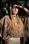 Alli Joseph at the Shinnecock Reservation Pow Wow in Southampton on 9-6-04. photo by Rob Rich copyright 2004<br>516-676-3939<br>robwayne1@aol.com