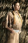 Alli Joseph at the Shinnecock Reservation Pow Wow in Southampton on 9-6-04. photo by Rob Rich copyright 2004<br>516-676-3939<br>robwayne1@aol.com