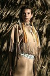 Alli Joseph at the Shinnecock Reservation Pow Wow in Southampton on 9-6-04. photo by Rob Rich copyright 2004<br>516-676-3939<br>robwayne1@aol.com