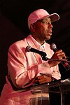  Russell Simmons at the Rush Philanthropic Arts Foundation 5th. Annual Hamptons Benefit at the Easthampton residence of Russell and Kimora Lee Simmons  on July 24, 2004 in Easthampton, N.Y.   (Photo by Rob Rich/Everett Collection)