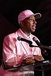  Russell Simmons at the Rush Philanthropic Arts Foundation 5th. Annual Hamptons Benefit at the Easthampton residence of Russell and Kimora Lee Simmons  on July 24, 2004 in Easthampton, N.Y.   (Photo by Rob Rich/Everett Collection)