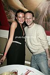 Anna Anisimova and Gerard Geoffreys on 5-30-04 at the Hamptons Magazine/La Perla party at Star Room in Wainscott.<br>photo by Rob Rich copyright 2004<br>516-676-3939<br>robwayne1@aol.com