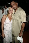 Lizzy Grubman and Rob  at the after party for the G&P foundation at the Star Room on 7-10-04  photo by Rob Rich copyright 2004 516-676-3939 robwayne1@aol.com